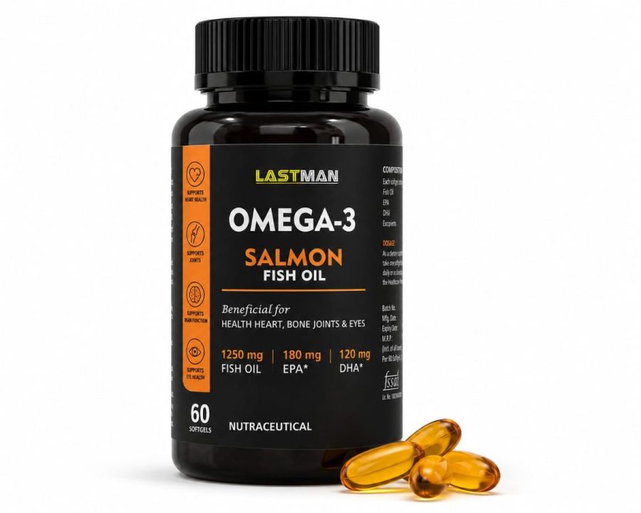 LASTMAN OMEGA-3 SALMON FISH OIL SOFTGEL CAPSULE