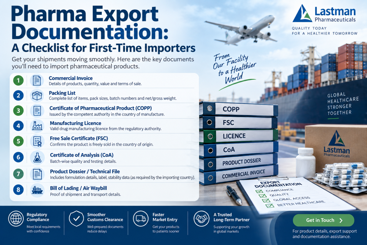 Export shipping documentation illustration